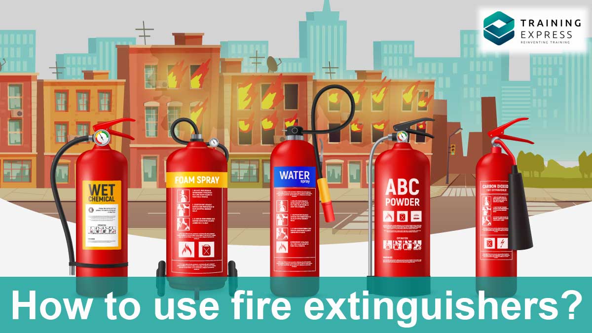 How to use fire extinguishers in an emergency situation