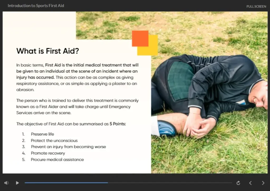Sneak Peek of Sports First Aid