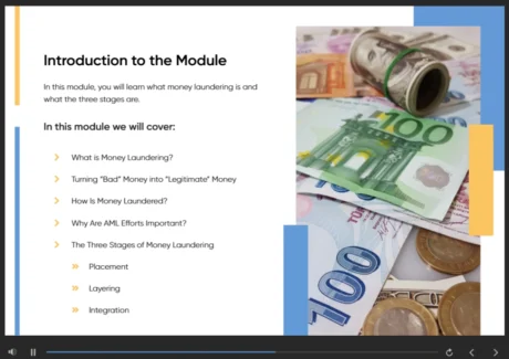 Certificate in Anti Money Laundering (AML) Sneak Peek