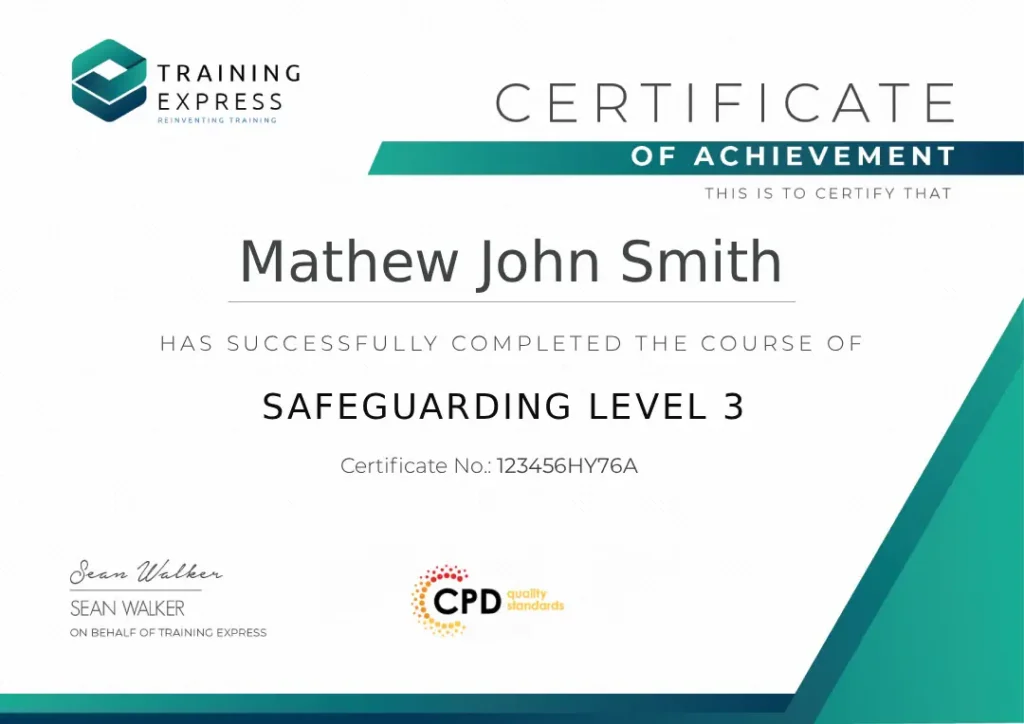 Certification of Safeguarding Level 3