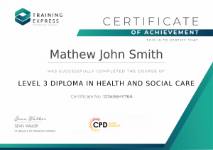 Level 3 Diploma in Health and Social Care Certificate