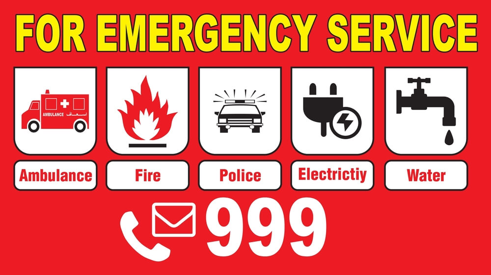 Emergency mental health care and medical service, call 999