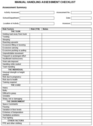 How to Conduct a Manual Handling Risk Assessment?