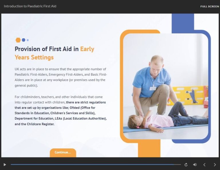 First Aid in Early Years Settings