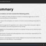 Health and Safety Course Summary