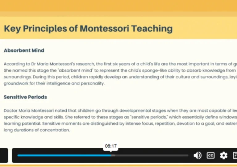 Montessori Training Online