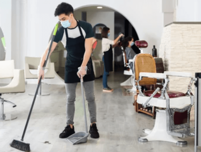 Cleaning a Hairdressing Premises Safely
