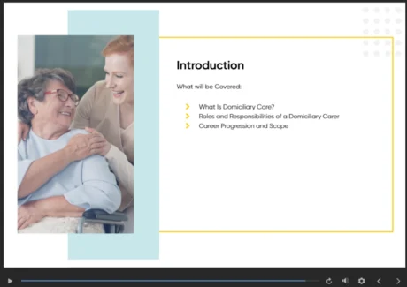 Sneak peek of Diploma in Caregiving