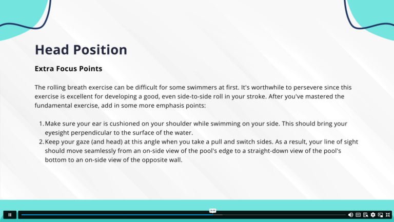 Health-Enhancing Freestyle Swimming Techniques