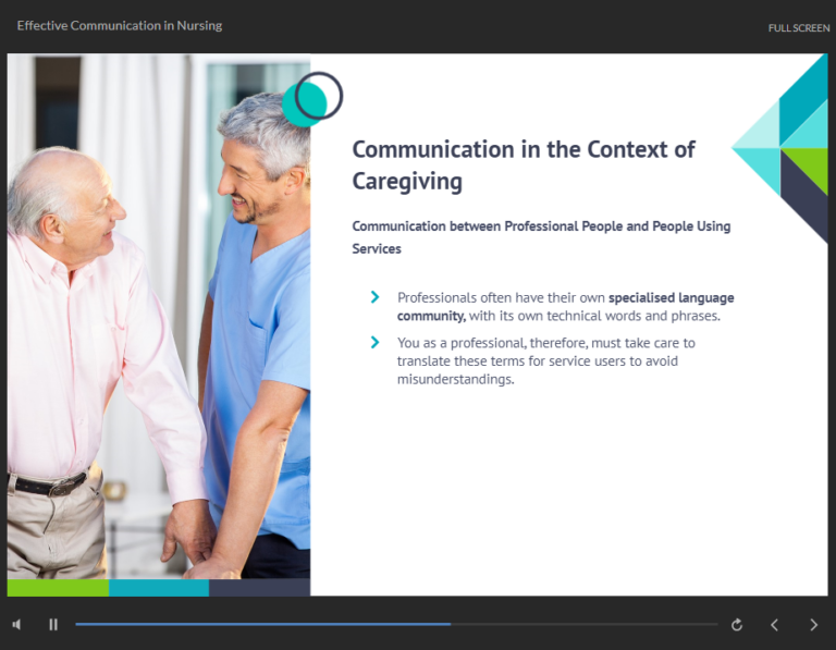 Communication in Care Training Course