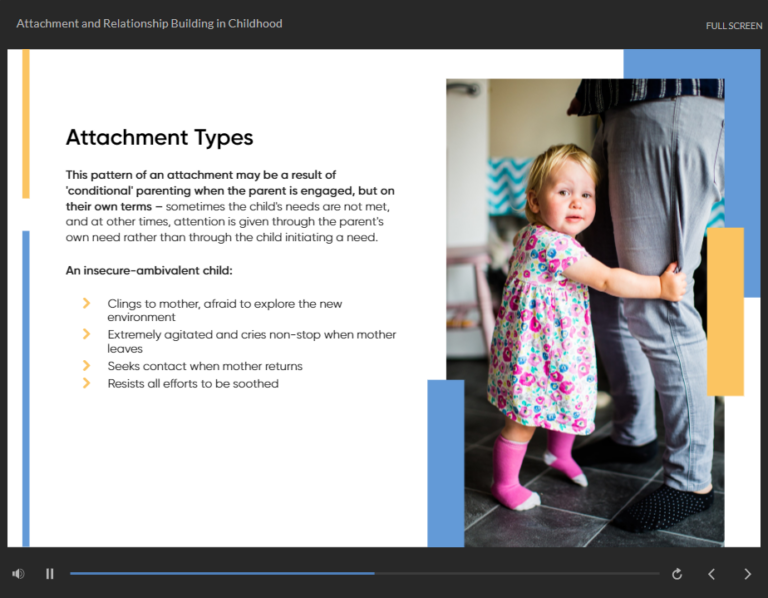 Separation and Loss of Attachment in Childhood