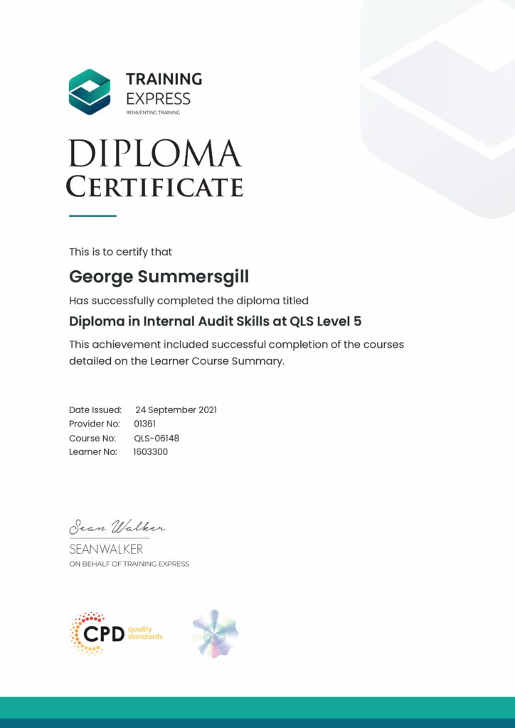 TX Diploma Certificate