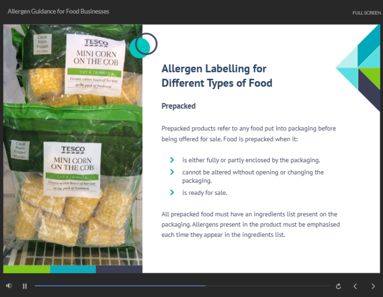 Certificate in Food Allergen Awareness Level 2