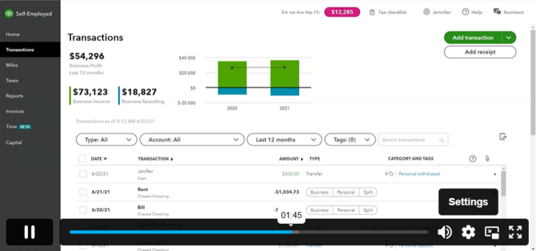 QuickBooks for Self-Employed