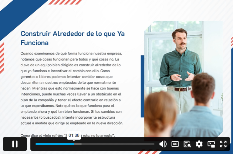 Entrenamiento y Gerencia con Indagación Apreciativa