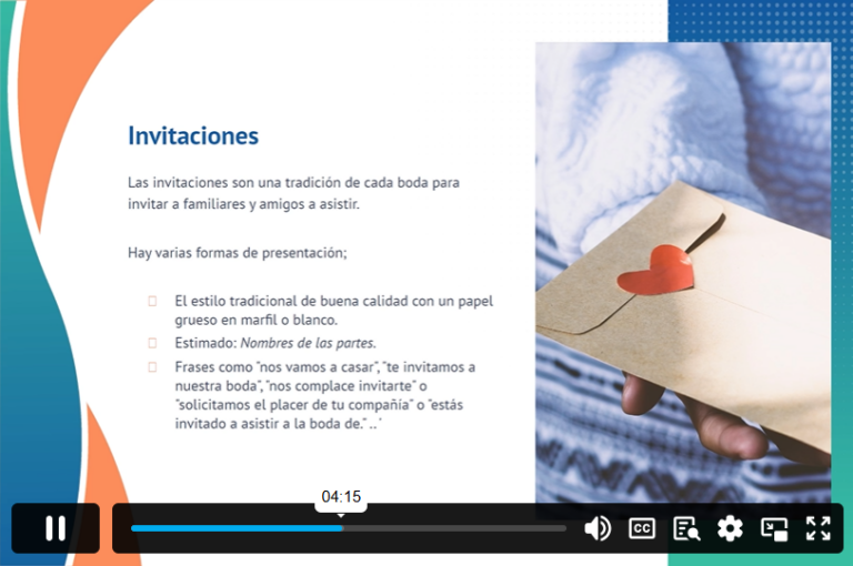 Wedding Planner (In Spanish)