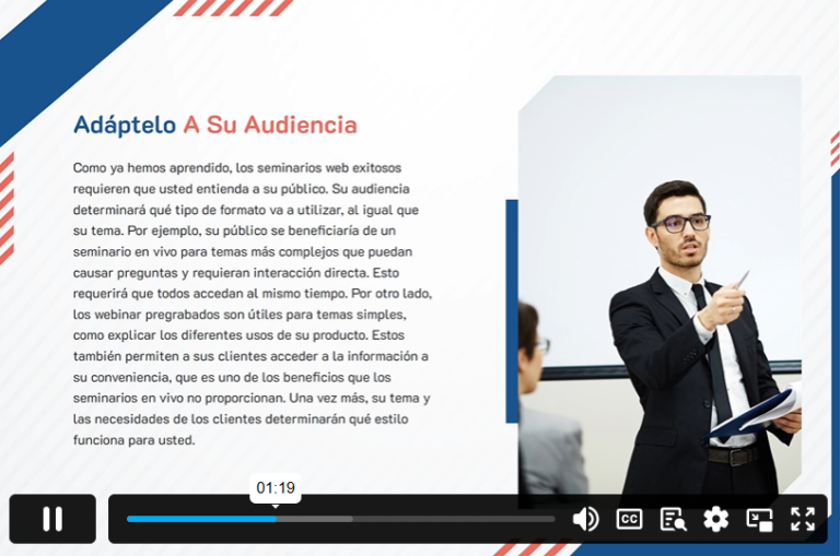 Create a Great Webinar (In Spanish)