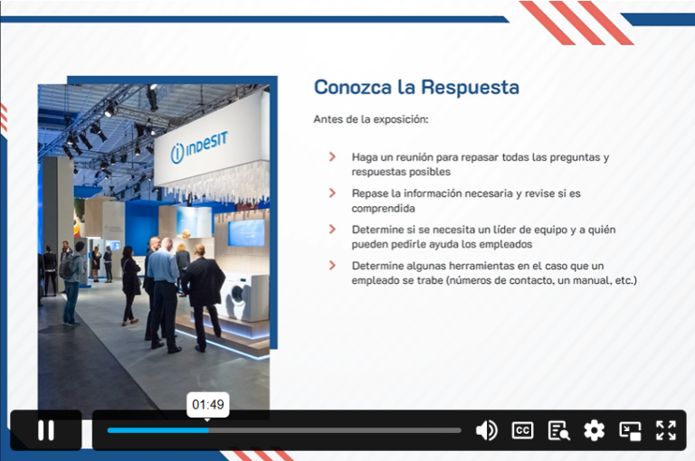 Exhibition Training for Staff (In Spanish)