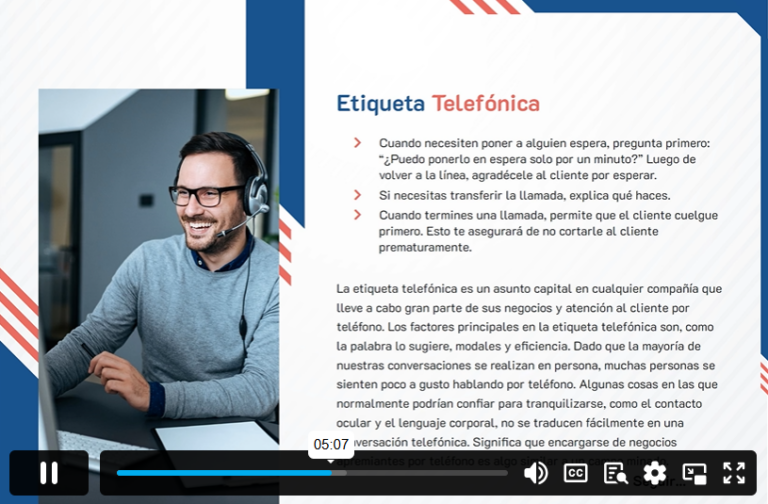 Customer Support (In Spanish)