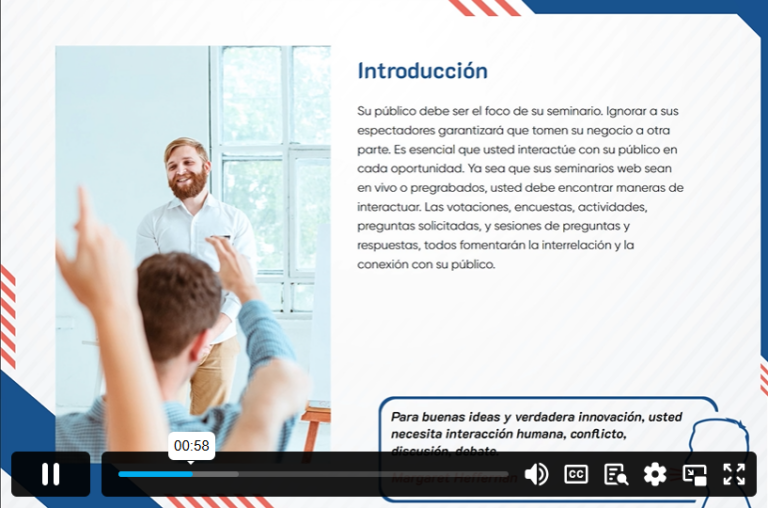 Create a Great Webinar (In Spanish)