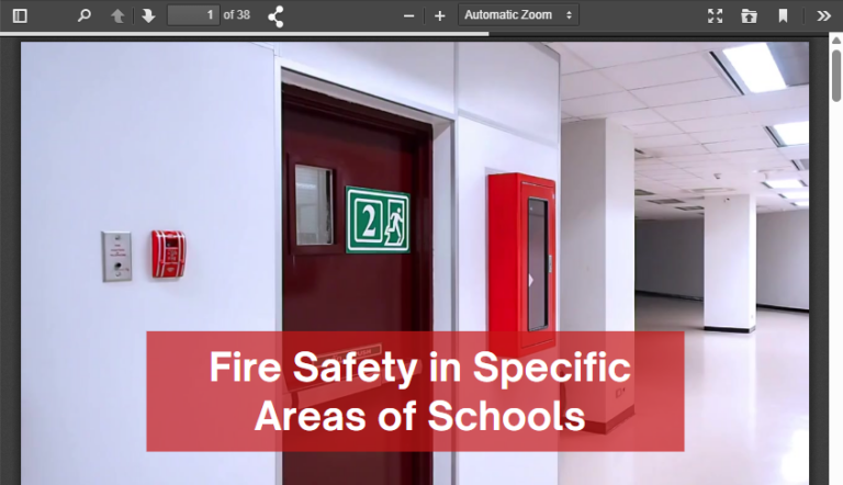 Fire Safety in Specific Areas of Schools