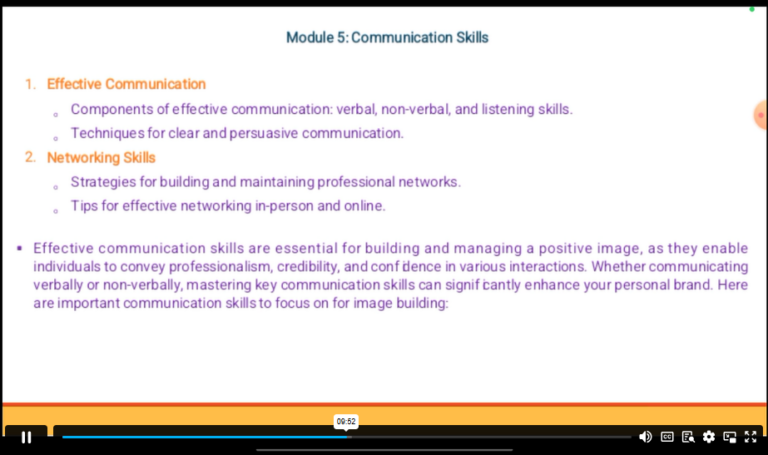 Communication skills