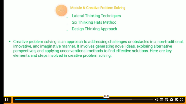 Creative problem solving