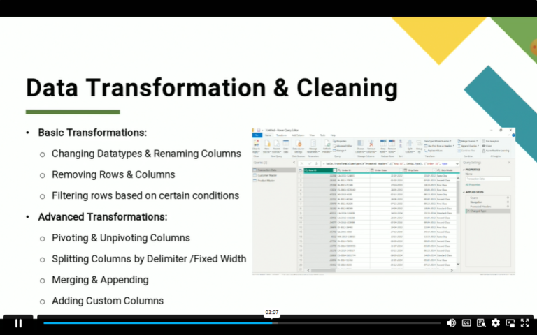 Data Transformation & Cleaning