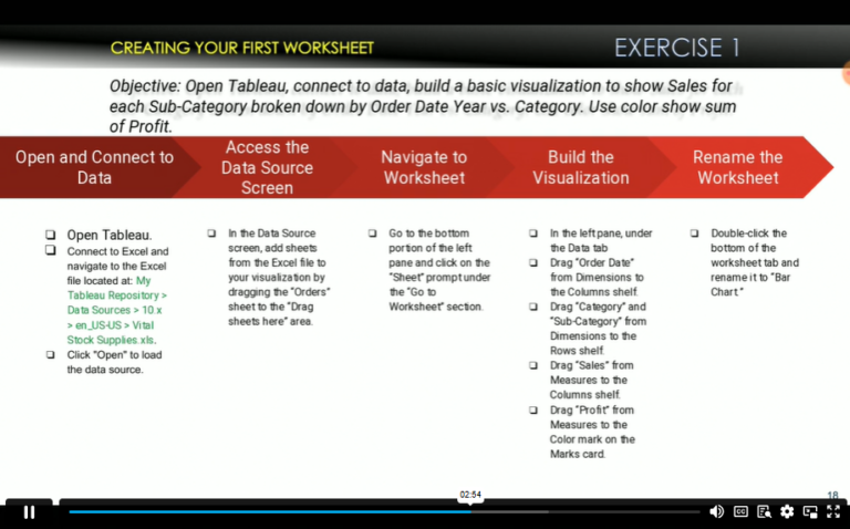 Exercise 1 Creating your First worksheet