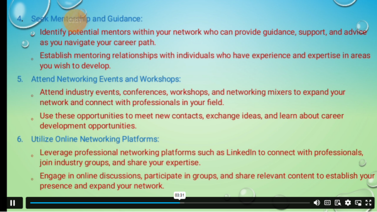 Leveraging your network for career development