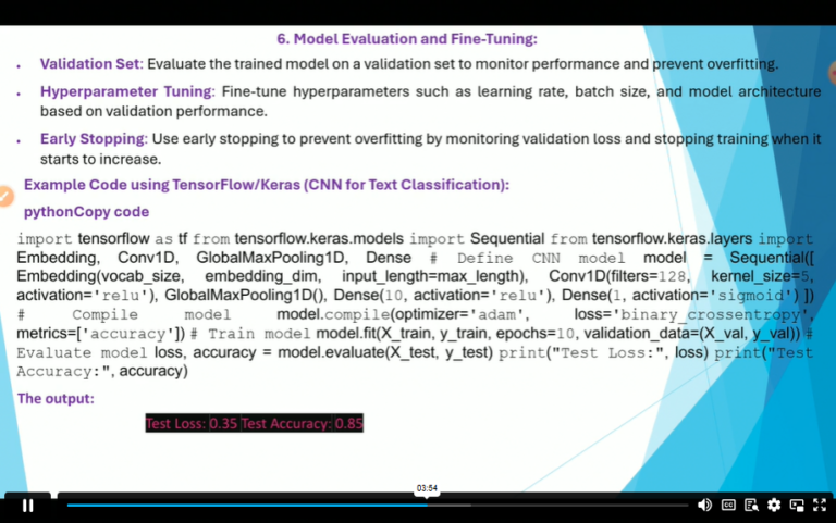 Model Evaluation and fine tuning