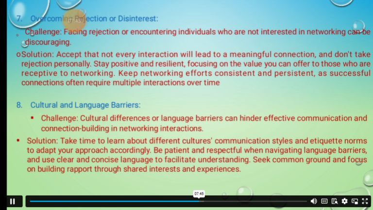 Overcoming networking challenges