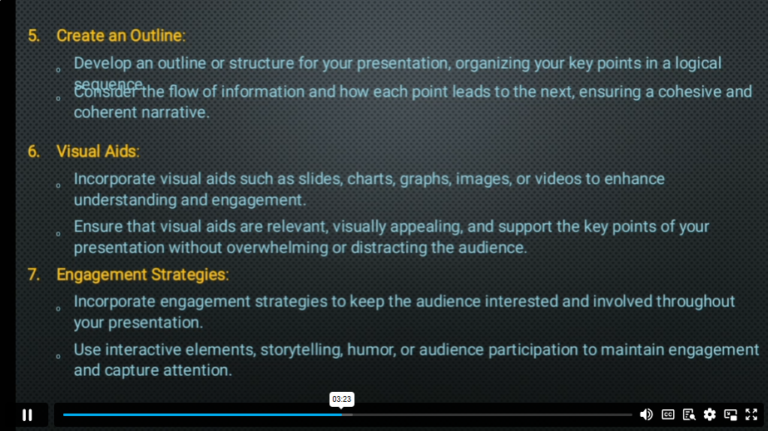 Content development and organization