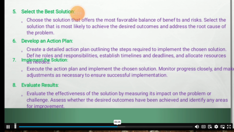 Problem solving strategies