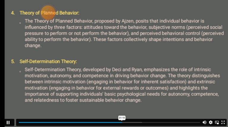 Theory of planned behavior