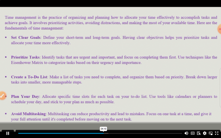 fundamentals of productivity