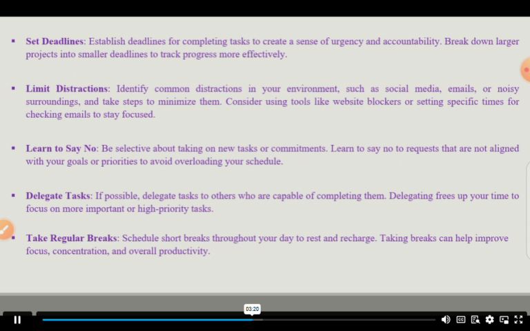 strategies of maintaining productivity