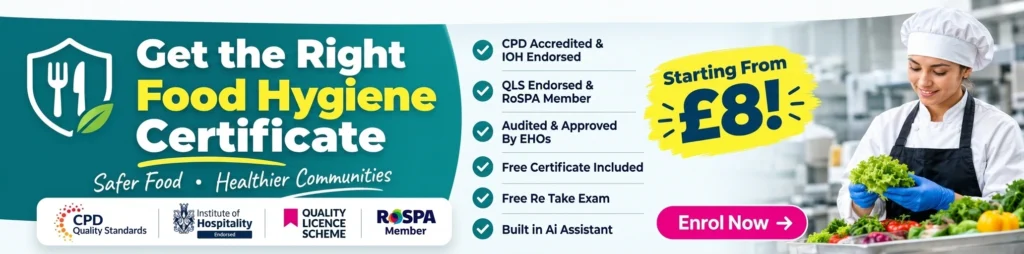 Get the right food hygiene certificate