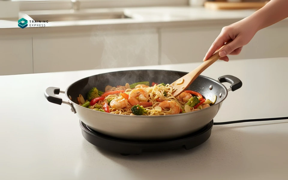 Reheating Prawns Using an Electric Wok
