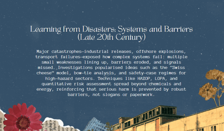 Historical Development of Workplace Risk Assessment