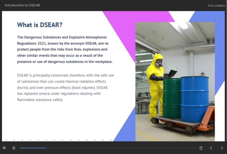 DSEAR training online