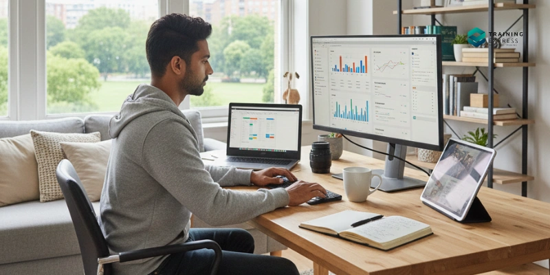 Social Media Manager Working Remotely From Home