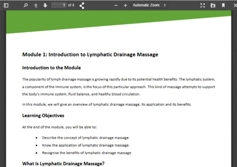 Lymphatic Drainage Massage Therapy Sneak Peek
