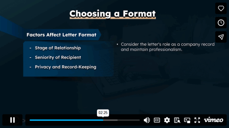 M7 – Writing A Business Letter