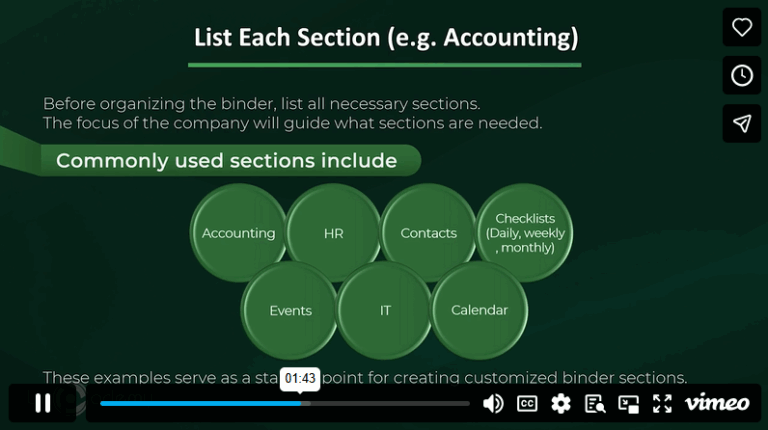 Module 8- Creating An Organized Admin Binder