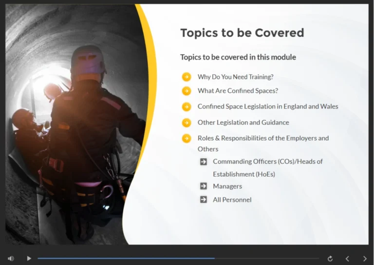 Sneak Peek of Working in Confined Spaces Training