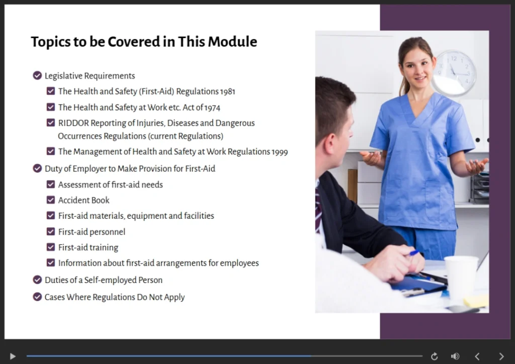 Workplace First Aid Training Sneak Peek