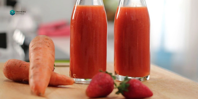 Strawberry-Carrot Smoothies