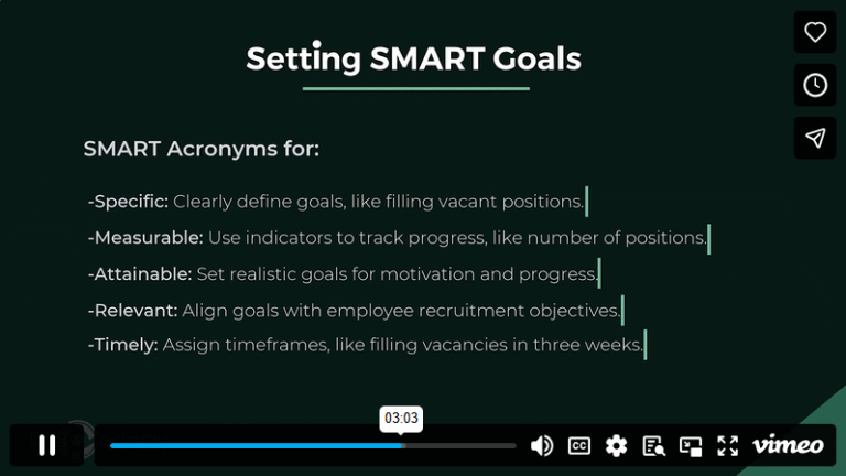 Module 4 – Effective Goal Setting for Recruitment Success