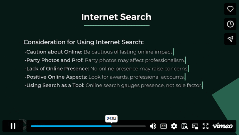 Module 5 – Screening for Interviews